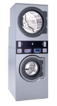 How well do industrial washing machines and dryers handle wet and dry clothes?