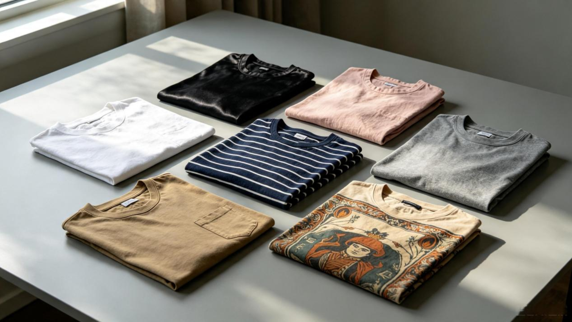 different T-shirts